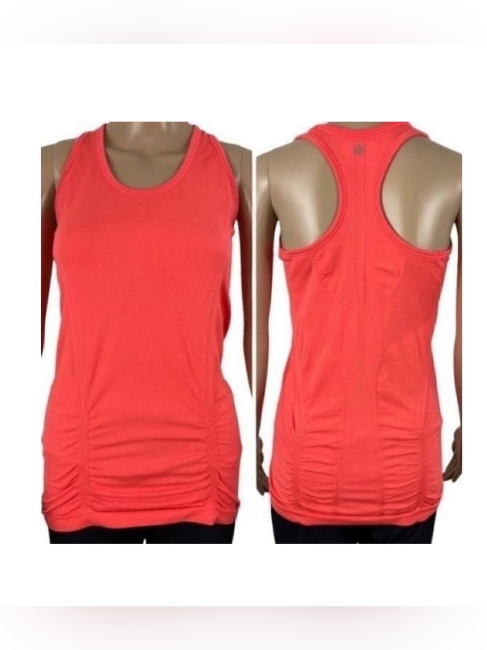 Athleta Fastest Track Orange Tank Top Size Small Style 643286
